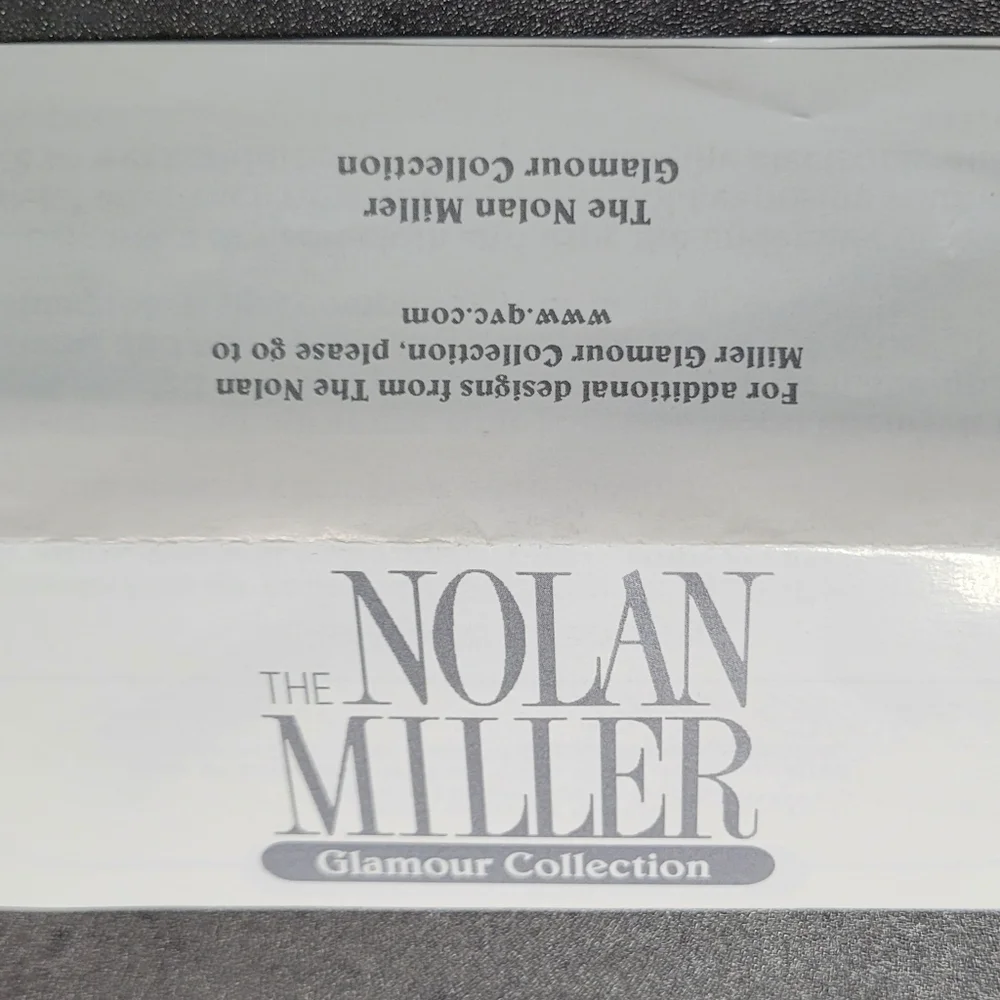 Nolan Miller Silver Tone Crystal Embellished Stainless Steel Ladies Watch